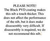 #6 Steel Black PVD Coated (see note)